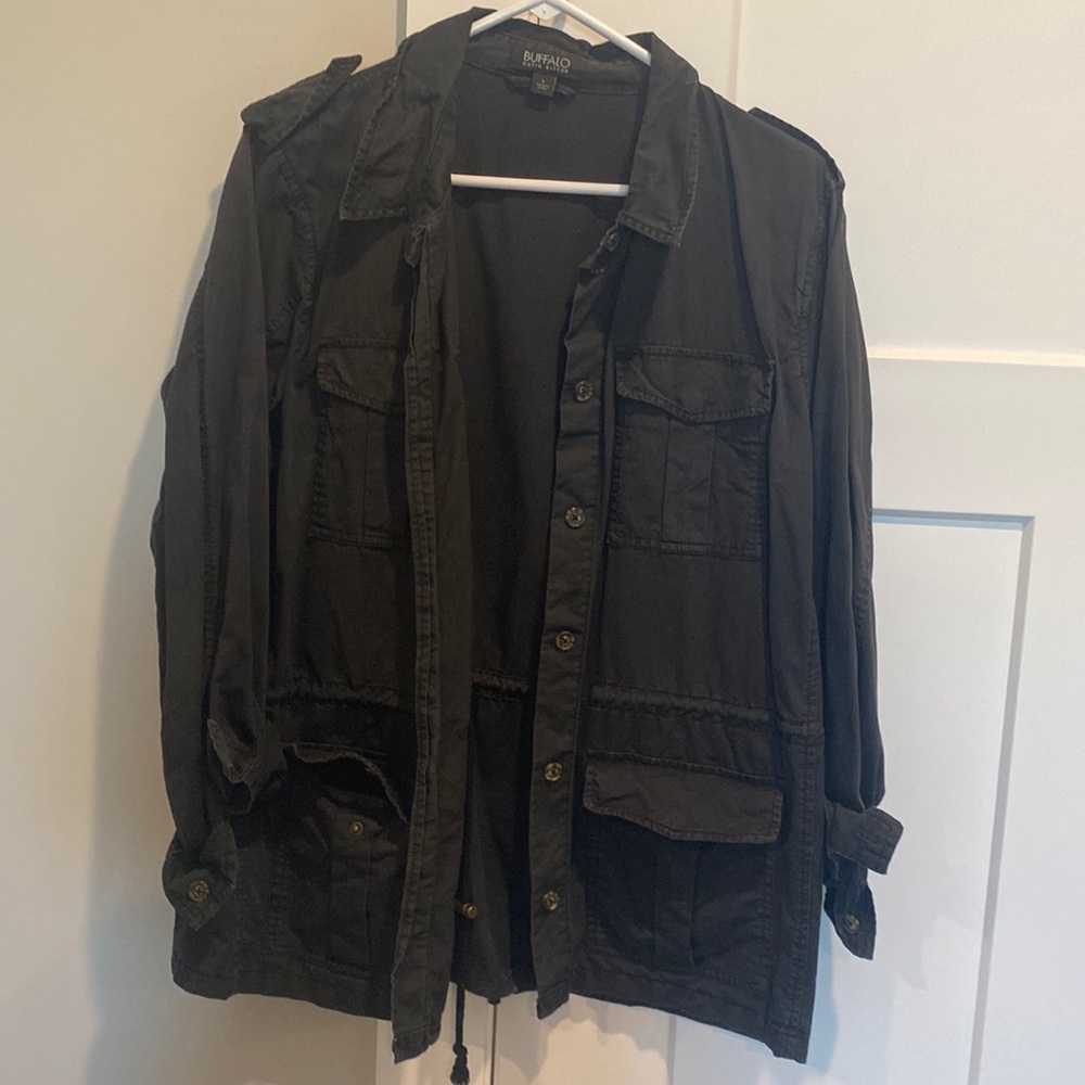 Black/gray utility jacket size L